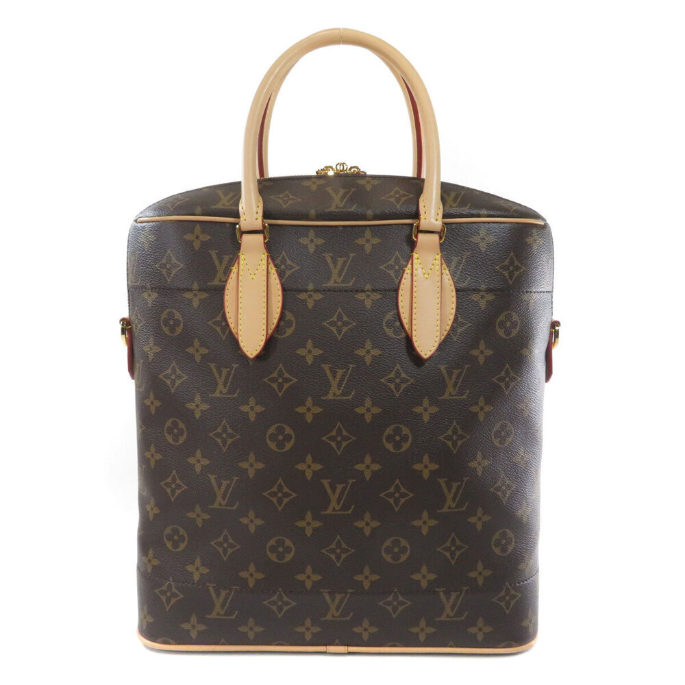 Louis Vuitton Monogram Bag Carryall Canvas Tote Brown
